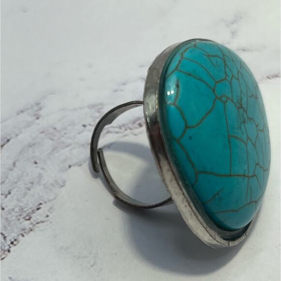 Set of 10 Southwestern style rings - Picture 4 of 16